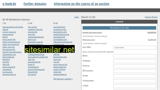x-book.de.domain-auktionen.info alternative sites