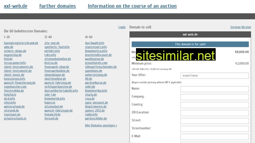 xxl-web.de.domain-auktionen.info alternative sites