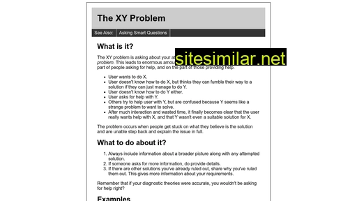 xyproblem.info alternative sites