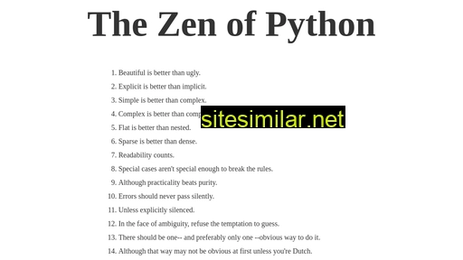 zen-of-python.info alternative sites