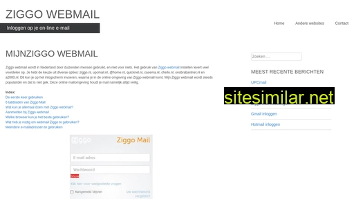 Ziggowebmail similar sites