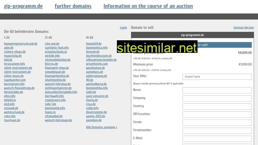 zip-programm.de.domain-auktionen.info alternative sites