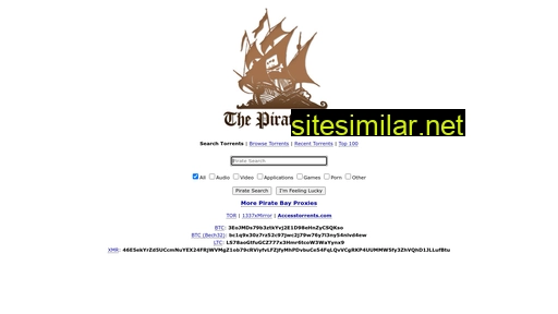 Pirateproxy similar sites