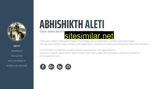 abhishikthaleti97.github.io alternative sites