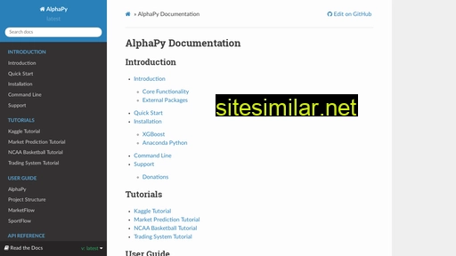Alphapy similar sites