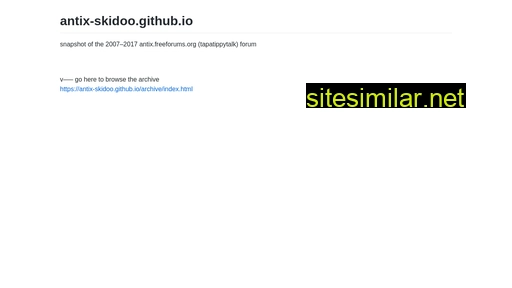 antix-skidoo.github.io alternative sites