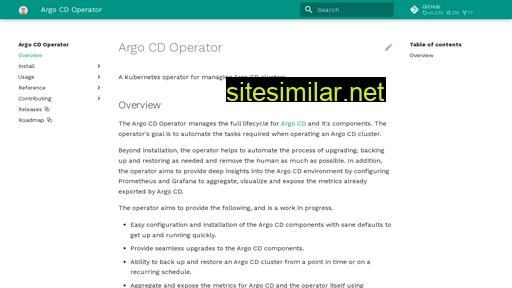 Argocd-operator similar sites