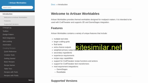 artisan-worktables.readthedocs.io alternative sites