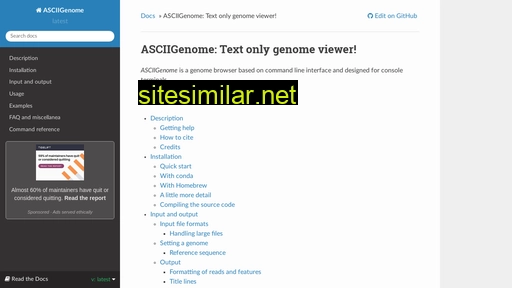 asciigenome.readthedocs.io alternative sites