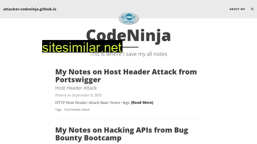 attacker-codeninja.github.io alternative sites