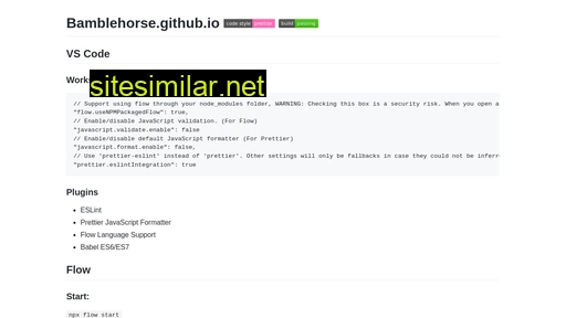bamblehorse.github.io alternative sites