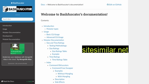 bashfuscator.readthedocs.io alternative sites