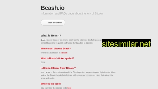 bcash.io alternative sites