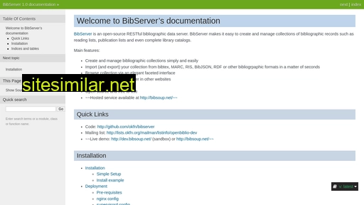bibserver.readthedocs.io alternative sites