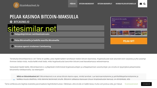 Bitcoinkasinot similar sites