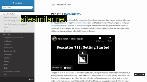 boxcutter-manual.readthedocs.io alternative sites