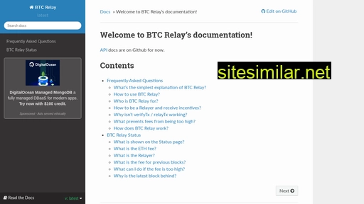 btc-relay.readthedocs.io alternative sites