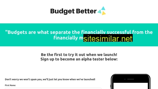 budgetbetter.io alternative sites