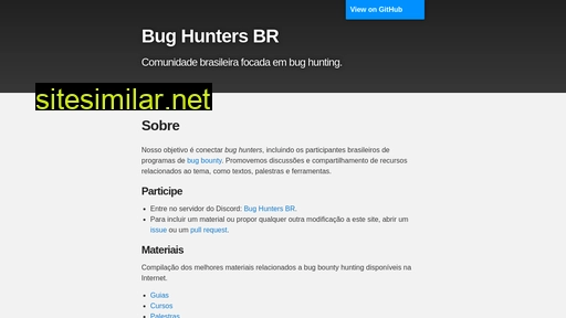 bughuntersbr.github.io alternative sites