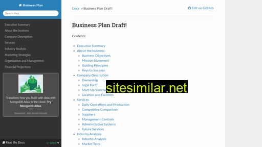 Business-plan similar sites