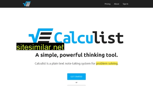 calculist.io alternative sites