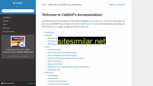 catmap.readthedocs.io alternative sites