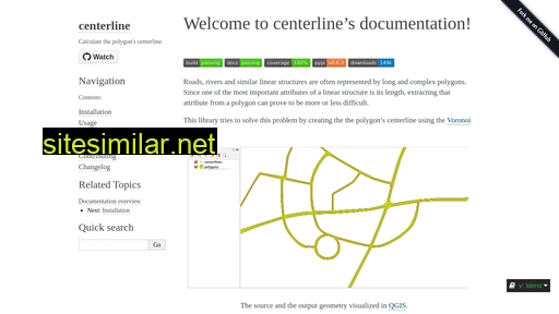 Centerline similar sites