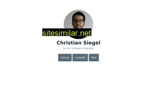 christiansiegel.github.io alternative sites