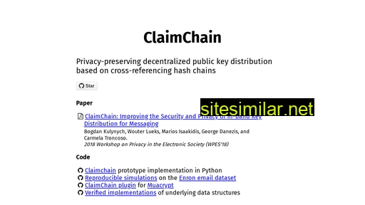 Claimchain similar sites