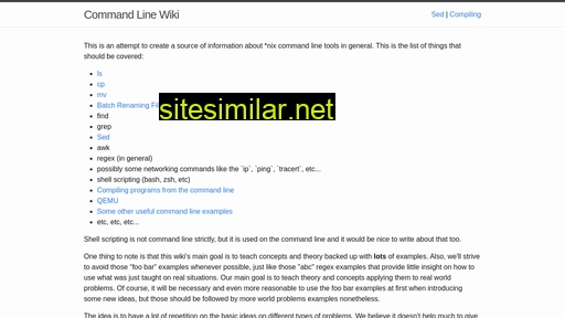 command-line-wiki.github.io alternative sites