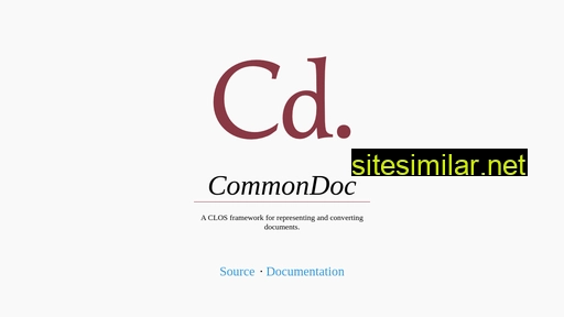 Commondoc similar sites