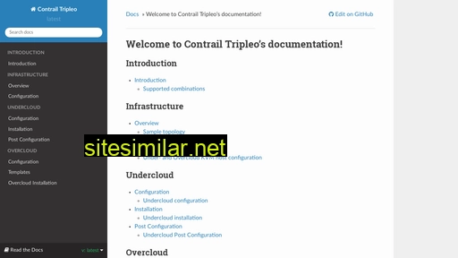 contrail-tripleo.readthedocs.io alternative sites