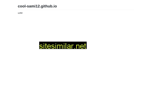cool-sami12.github.io alternative sites