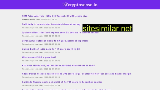 cryptosense.io alternative sites