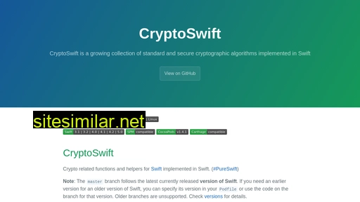 Cryptoswift similar sites