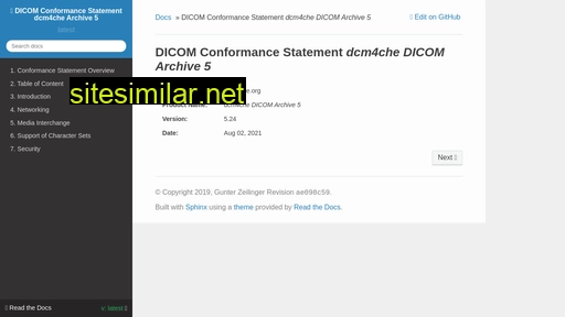 dcm4chee-arc-cs.readthedocs.io alternative sites