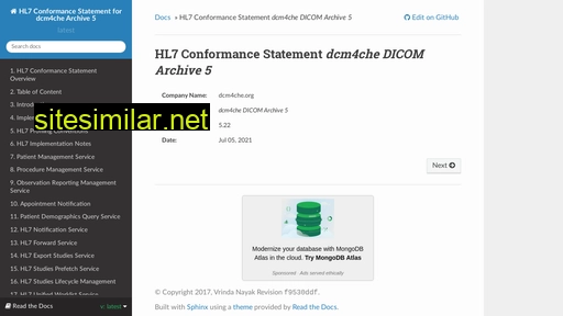 dcm4chee-arc-hl7cs.readthedocs.io alternative sites