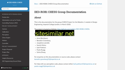 de3-rob1-chess.readthedocs.io alternative sites