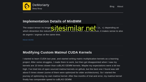 Demoriarty similar sites
