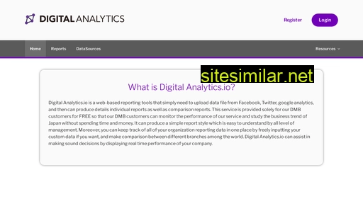 Digitalanalytics similar sites