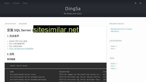 Dingsa similar sites