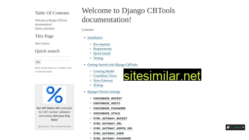 django-cbtools.readthedocs.io alternative sites