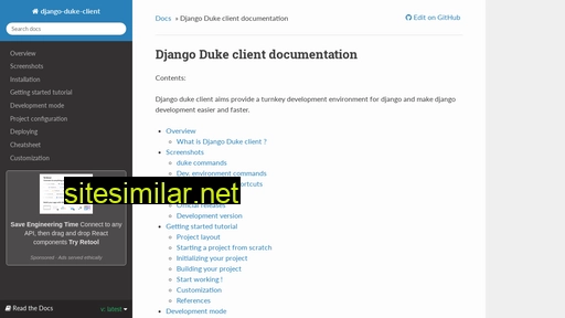 Django-duke-client similar sites