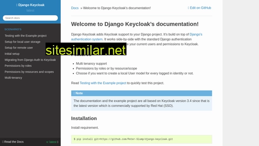 django-keycloak.readthedocs.io alternative sites