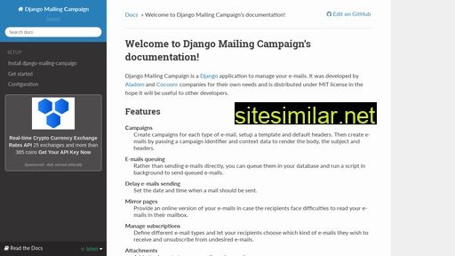 django-mailing-campaign.readthedocs.io alternative sites