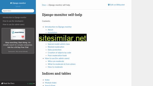 Django-monitor similar sites