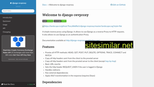 django-revproxy.readthedocs.io alternative sites