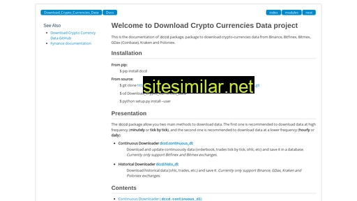 download-crypto-currencies-data.readthedocs.io alternative sites