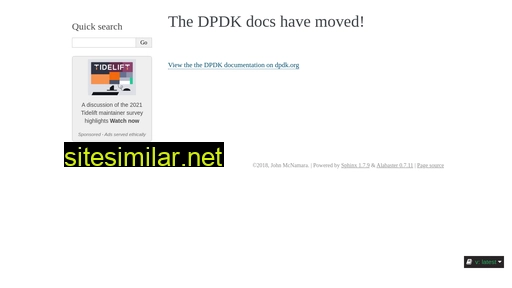 dpdk.readthedocs.io alternative sites
