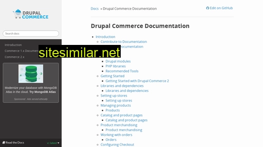 drupal-commerce.readthedocs.io alternative sites